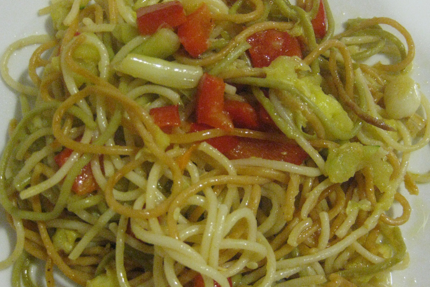 Espaguetti con verduras