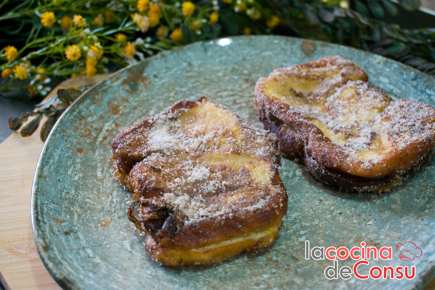 Torrijas de chocolate blanco